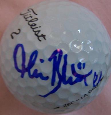 Minea Blomqvist autographed Titleist golf ball