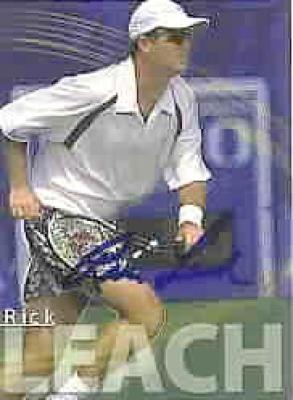 Rick Leach autographed 2000 ATP Tour tennis card