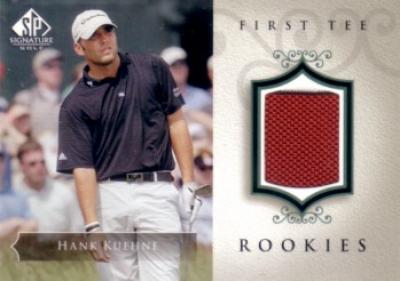 Hank Kuehne 2004 SP Signature golf First Tee Rookies tournament worn shirt card