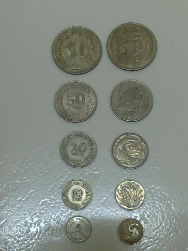 Singapore 70's to 80's Coin Series