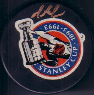 Mario Lemieux autographed 1993 Stanley Cup 100th Anniversary puck