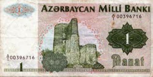 Banknotes; Azerbaijan;  1 Manat
