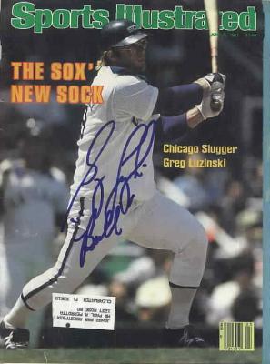 Greg Luzinski autographed Chicago White Sox 1981 Sports Illustrated