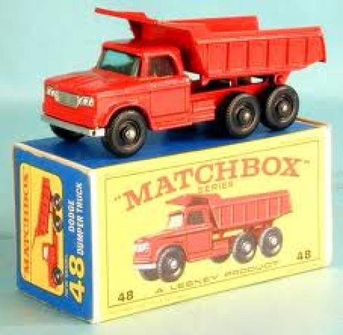 Matchbox; Dodge Dumper Toy Truck 48