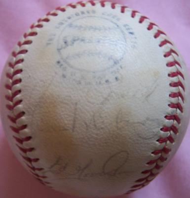 1972 San Francisco Giants team autographed NL baseball (Dave Kingman Willie McCovey)