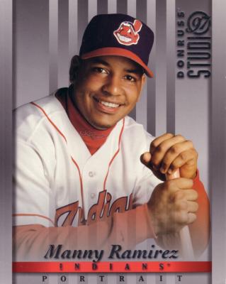 Manny Ramirez Cleveland Indians 1997 Donruss 8x10 photo card