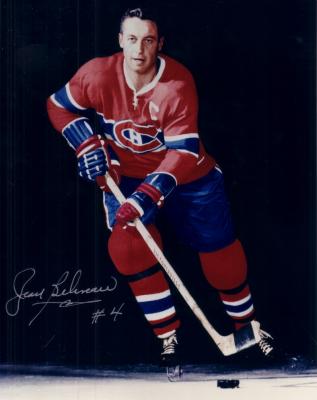 Jean Beliveau autographed Montreal Canadiens 8x10 photo