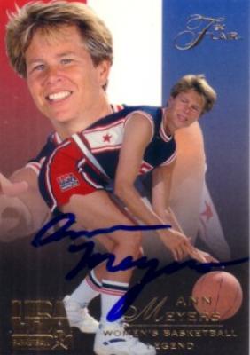 Ann Meyers autographed USA Basketball 1994 Flair card