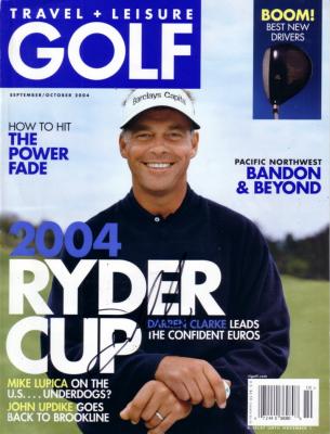 Darren Clarke autographed Travel & Leisure Golf magazine cover