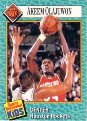Akeem (Hakeem) Olajuwon Rockets 1989 Sports Illustrated for Kids card #44