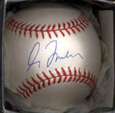 Greg Maddux autographed NL baseball