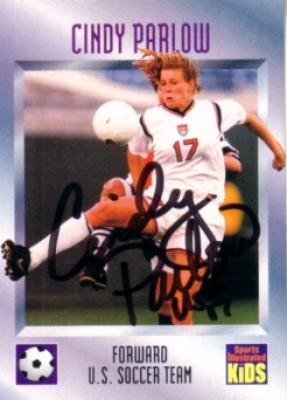 Cindy Parlow autographed US Soccer 1996 Sports Illustrated for Kids Rookie Card