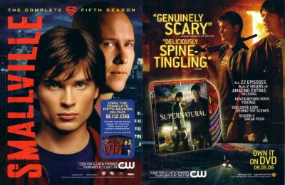 Smallville & Supernatural 2006 Comic-Con jumbo promo card