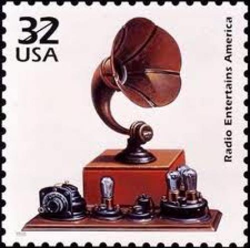Stamps; Radio on USA postage stamp ...32c