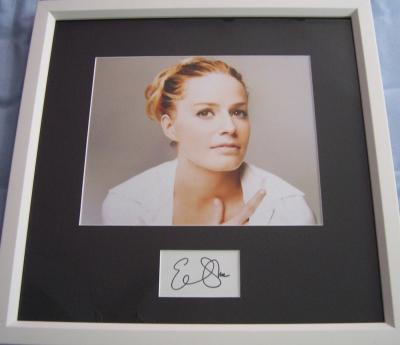 Elisabeth Shue autograph matted & framed with 8x10 photo