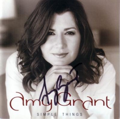Amy Grant autographed Simple Things CD booklet