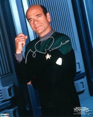 Robert Picardo autographed 8x10 Star Trek Voyager photo