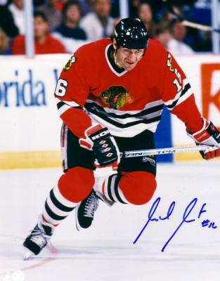 Michel Goulet autographed 8x10 Chicago Blackhawks photo