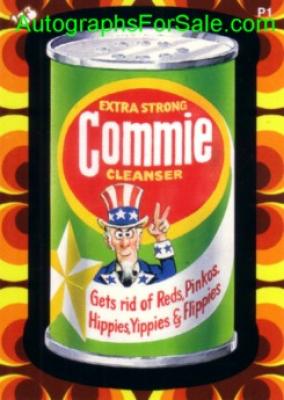 Wacky Packages 2008 promo card P1 (Commie Cleanser)