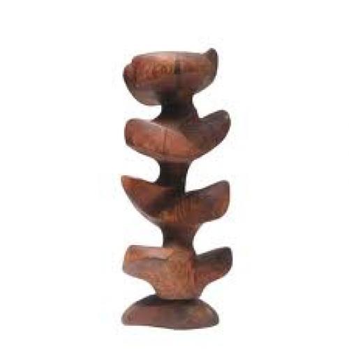 Carved Wooden Sculpture by Mario Dal Fabbro. USA, 1981