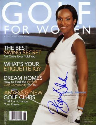 Beverly Johnson autographed 2004 Golf for Women magazine