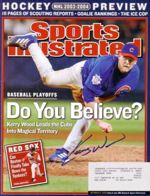 Kerry Wood autographed Chicago Cubs 2003 Sports Illustrated