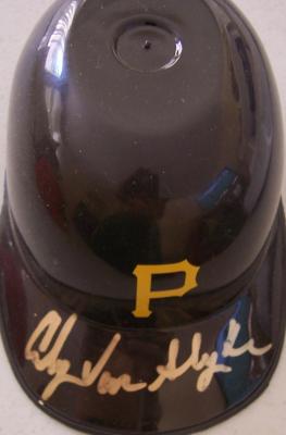 Andy Van Slyke autographed Pittsburgh Pirates mini helmet