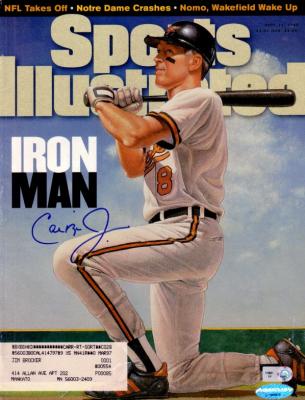 Cal Ripken autographed Baltimore Orioles Iron Man 1995 Sports Illustrated
