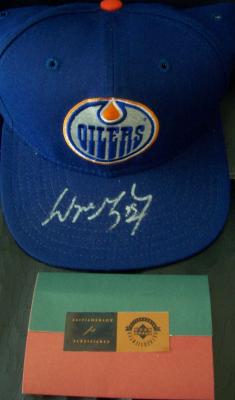 Wayne Gretzky autographed Edmonton Oilers cap or hat UDA #84/199