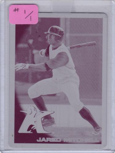 2010 TOPPS PRO DEBUT PRINTING PLATE ROOKIE SERIAL #1/1 JARED MITCHELL