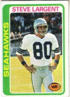 Steve Largent Seattle Seahawks 1978 Topps second year card #443 Ex