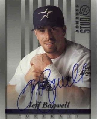 Jeff Bagwell autographed Houston Astros 8x10 1997 Studio photo card