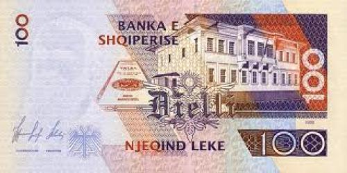 Banknotes; Albania 100 Leke-1996