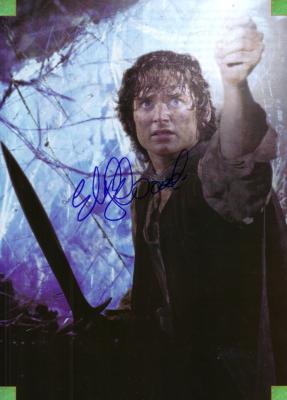 Elijah Wood autographed Lord of the Rings full page magazine photo