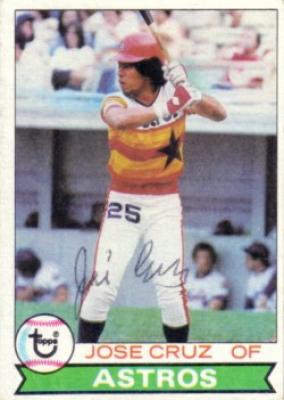 Jose Cruz autographed Houston Astros 1979 Topps card