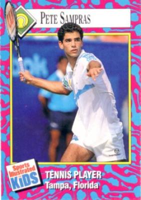 Pete Sampras 1993 Sports Illustrated for Kids card (trimmed)