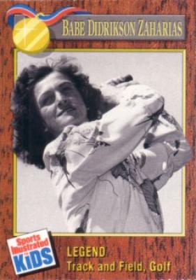 Babe Didrikson Zaharias 1990 Sports Illustrated for Kids card