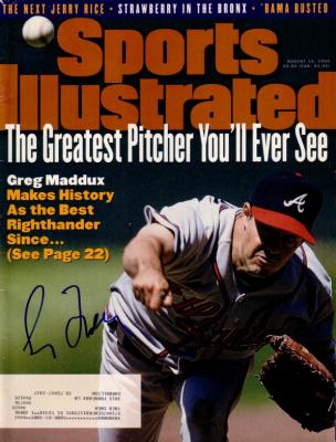 Greg Maddux autographed Atlanta Braves 1995 Sports Illustrated