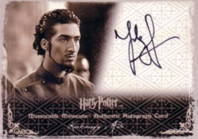 Tolga Safer Harry Potter certified autograph Karkaroff's Aide card