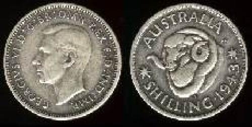 1 shilling; Year: 1938-1944; (km 39); .925 silver