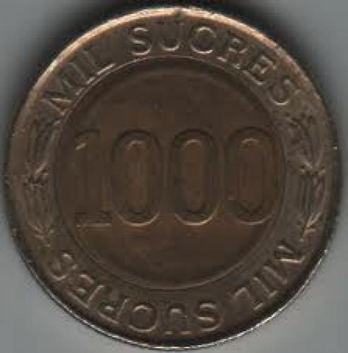 Coins; Ecuador 1000 Sucre 1997