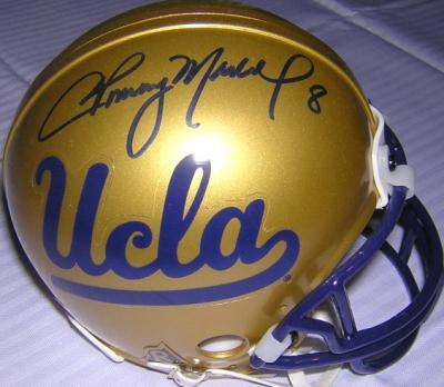 Tommy Maddox autographed UCLA authentic mini helmet