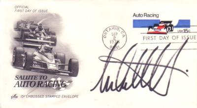 Michael Andretti autographed Auto Racing First Day Cover cachet