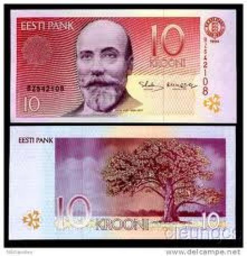 Banknotes; 10 Krooni; Banknotes  Estonia