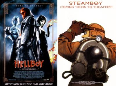 Hellboy & Steamboy movie 4x6 promo card
