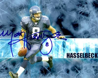 Matt Hasselbeck autographed Seattle Seahawks 8x10 photo