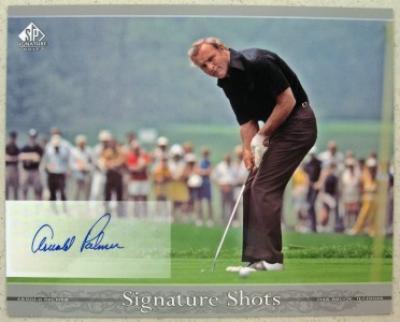 Arnold Palmer certified autograph 2005 SP Signature Golf 8x10 photo card