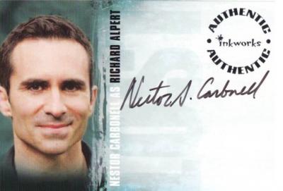 Nestor Carbonell (Richard Alpert) LOST certified autograph card