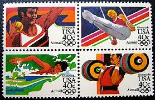 Stamps; USA olympic ; Year: 1984 stamp