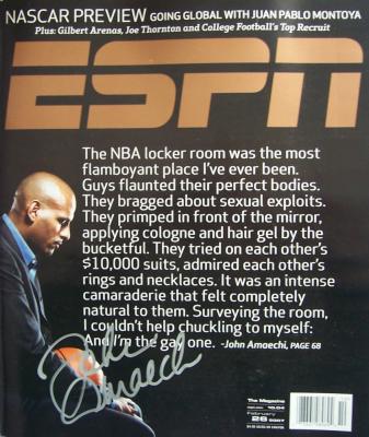John Amaechi autographed 2007 ESPN The Magazine